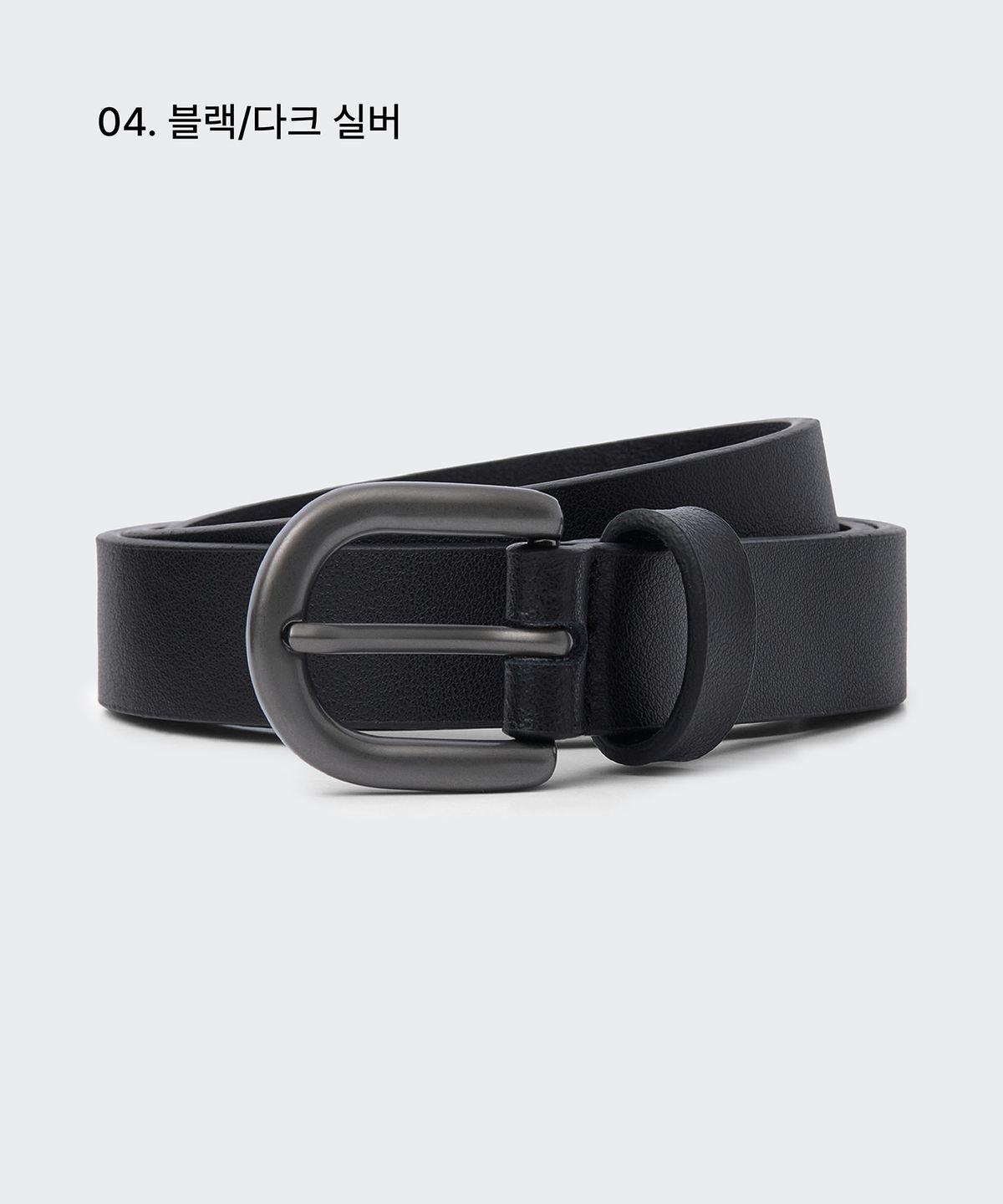무신사 스탠다드 우먼(MUSINSA STANDARD WOMAN) 우먼즈 라운디드 레더 슬림 벨트_20mm