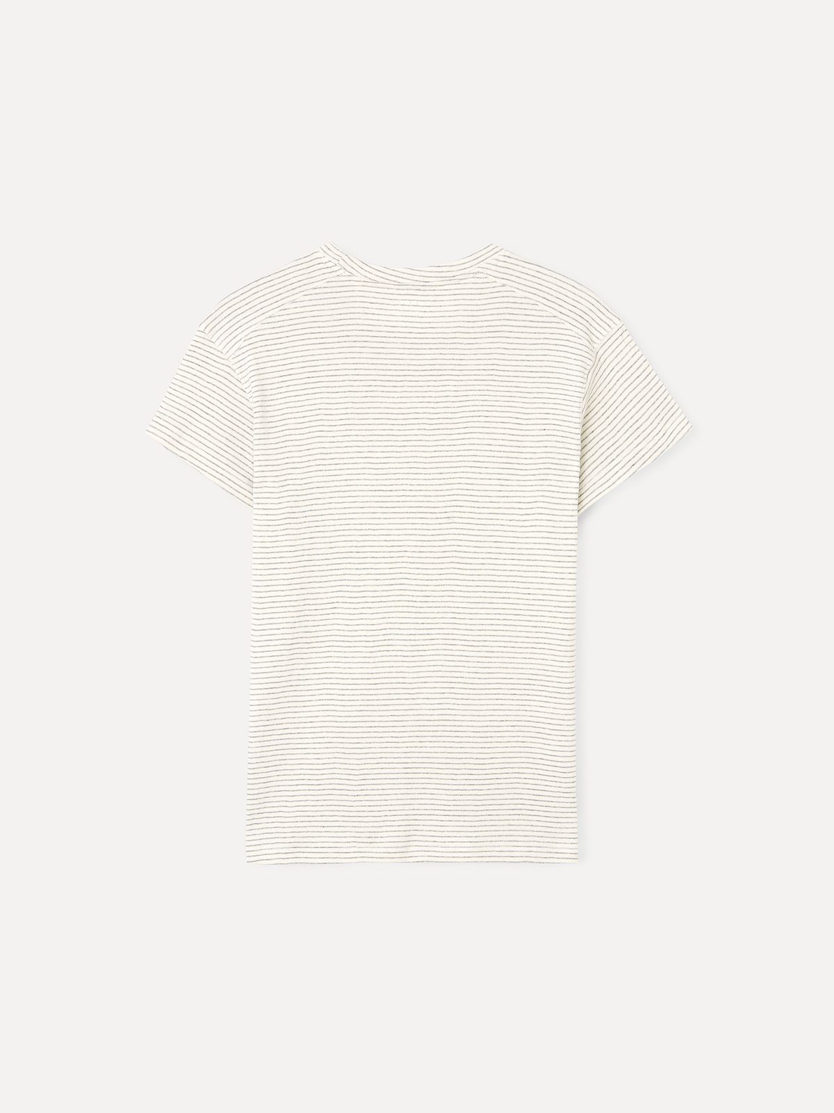 라벨아카이브(LABELARCHIVE) Troy worn yoke t-shirt ivory stripe