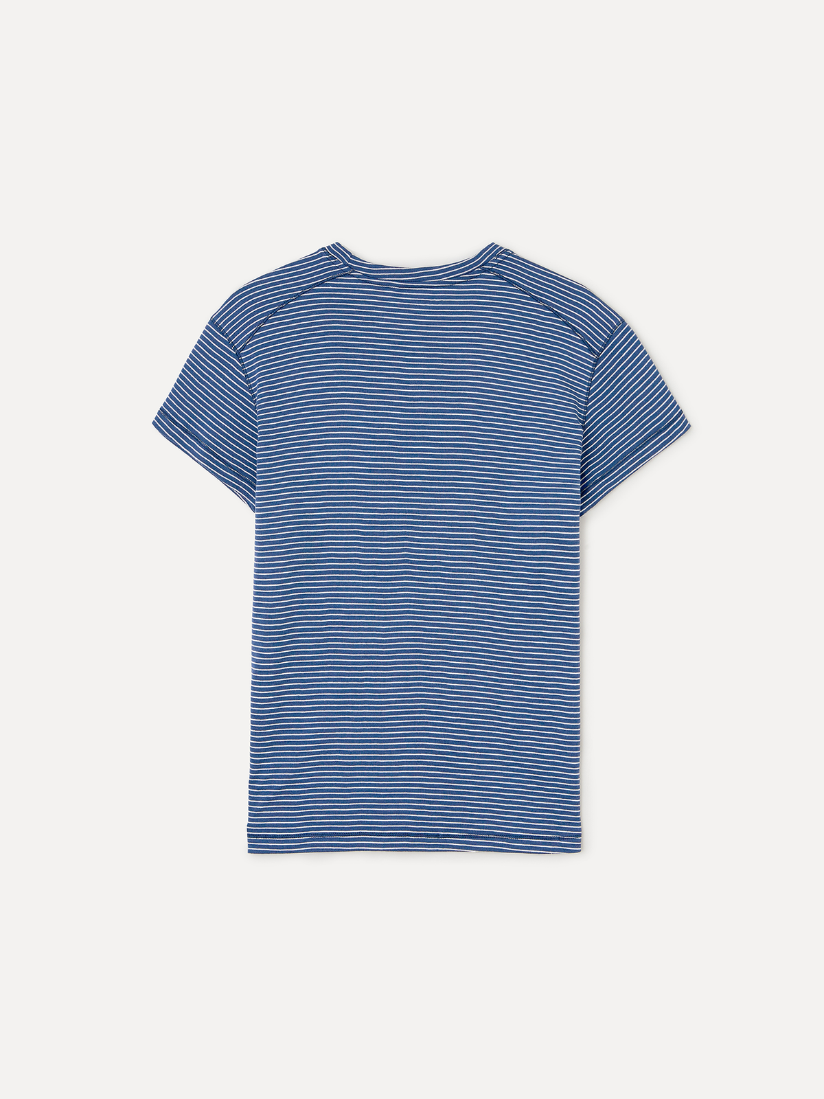 라벨아카이브(LABELARCHIVE) Troy worn yoke t-shirt blue stripe