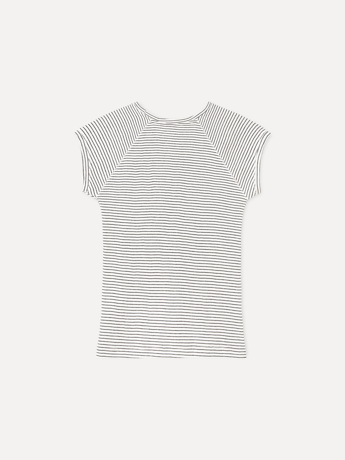 라벨아카이브(LABELARCHIVE) W Ava cap sleeve t-shirt stripe