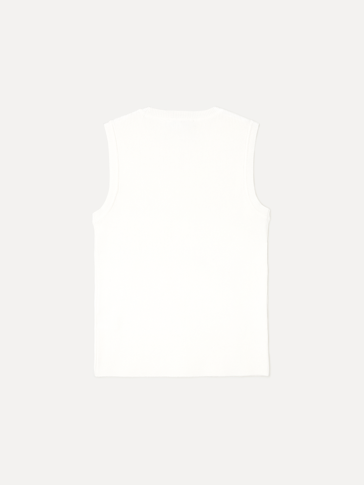 라벨아카이브(LABELARCHIVE) Hale sleeveless rib knit white