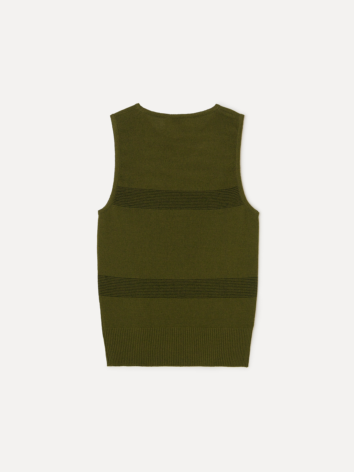 라벨아카이브(LABELARCHIVE) Greer pinstripe knit vest basil