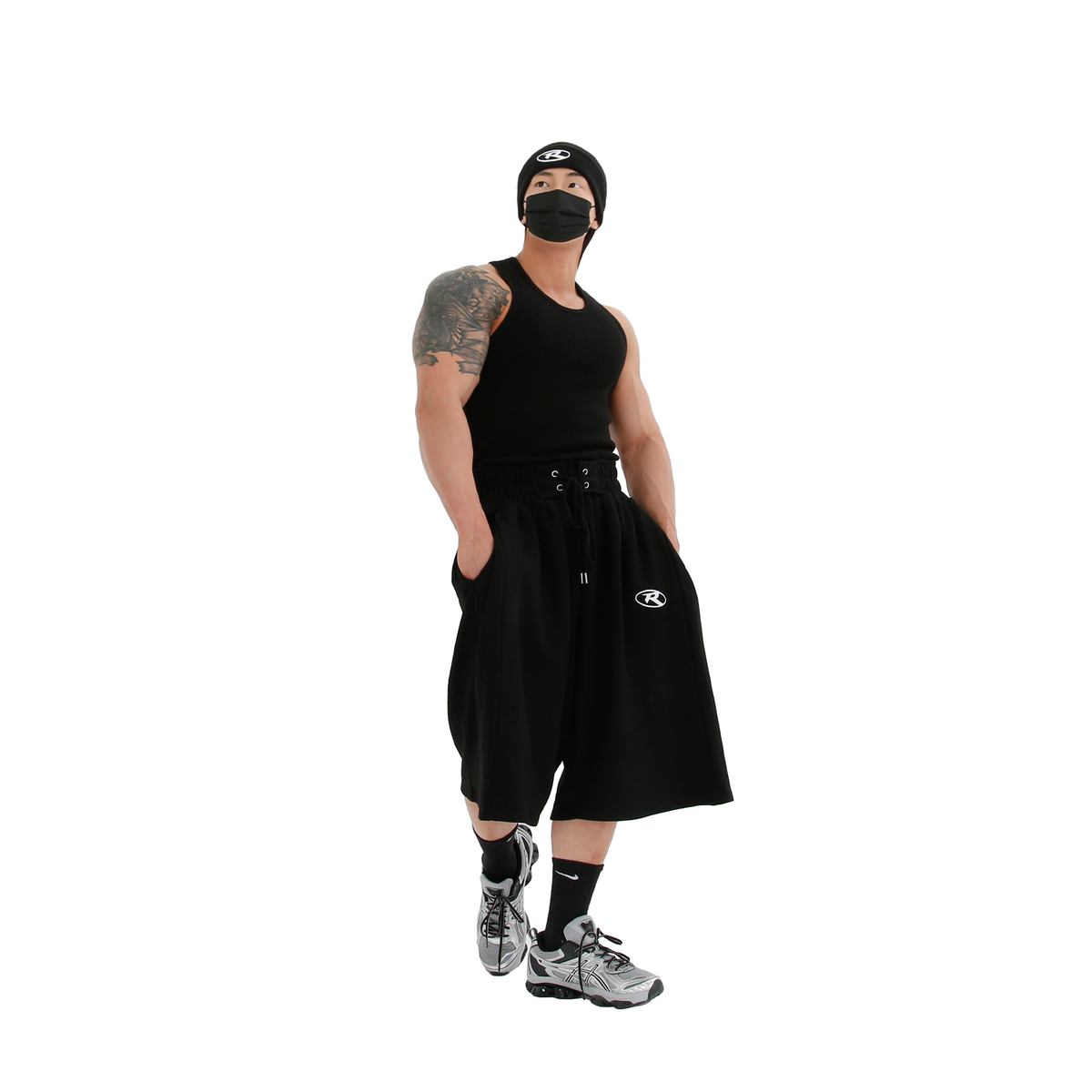 렙시멈(REPXIMUM) 복서밴딩 슈퍼 와이드 롱 버뮤다 팬츠 (3Colors)