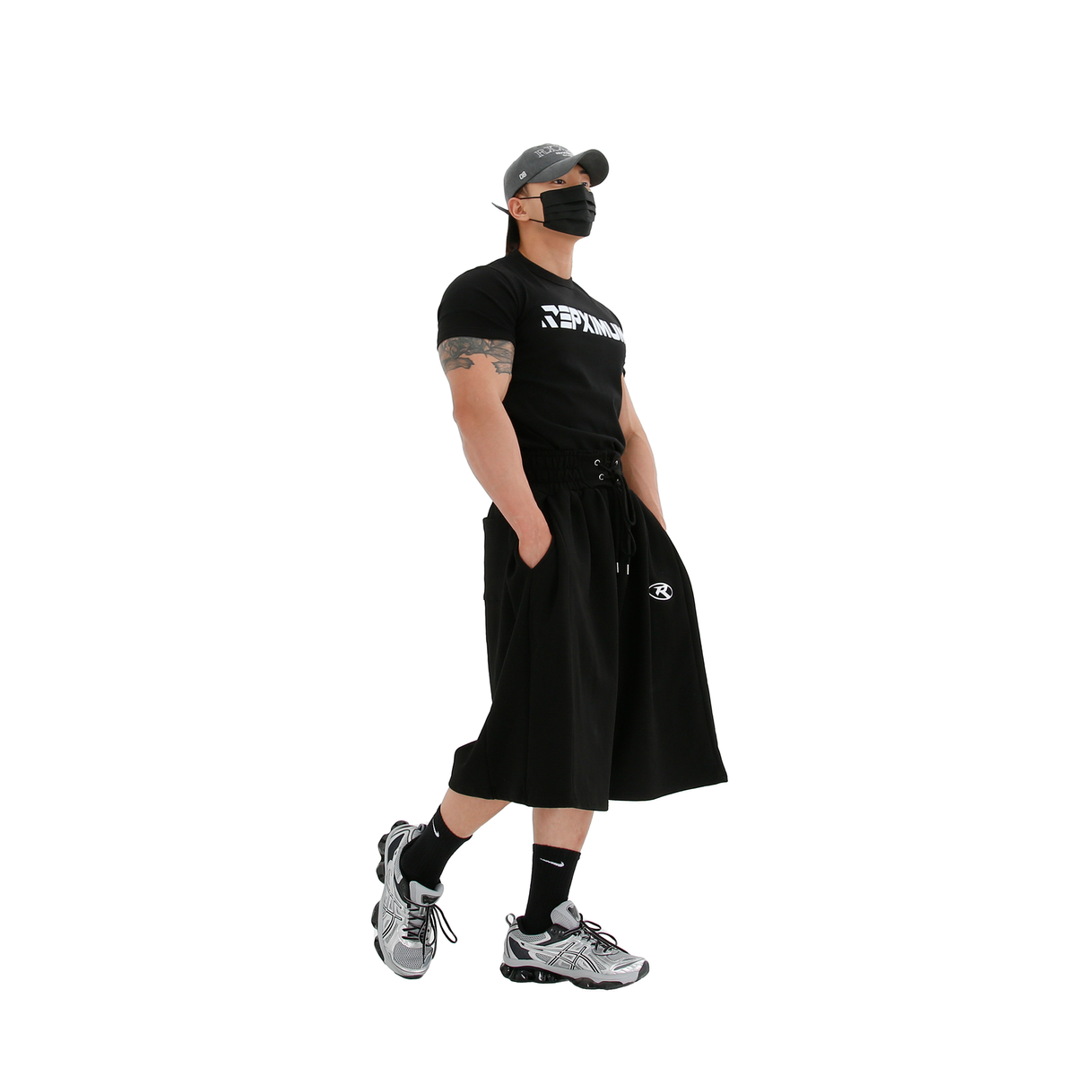 렙시멈(REPXIMUM) 복서밴딩 슈퍼 와이드 롱 버뮤다 팬츠 (3Colors)