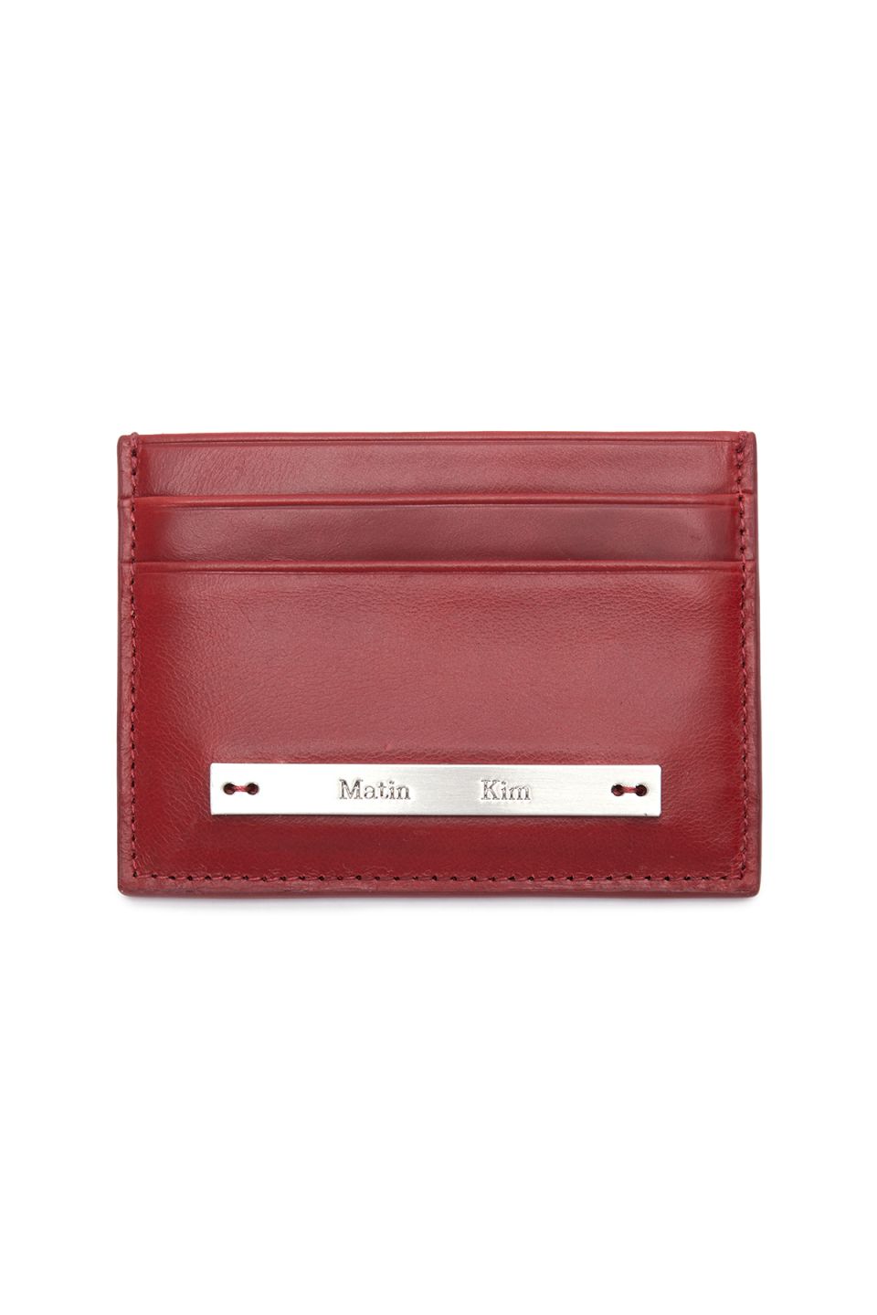 Matin Kim CardWallet　レッドブラウン MUSINSA公式 | MATIN KIM VINTAGE CARD WALLET IN RED