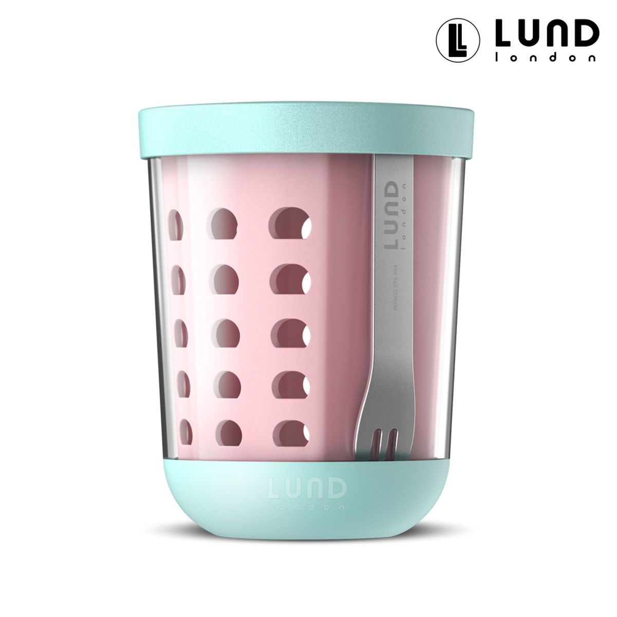룬드런던(LUNDLONDON) 후르츠팟 휴대용 샐러드 과일 도시락통 2개 SET