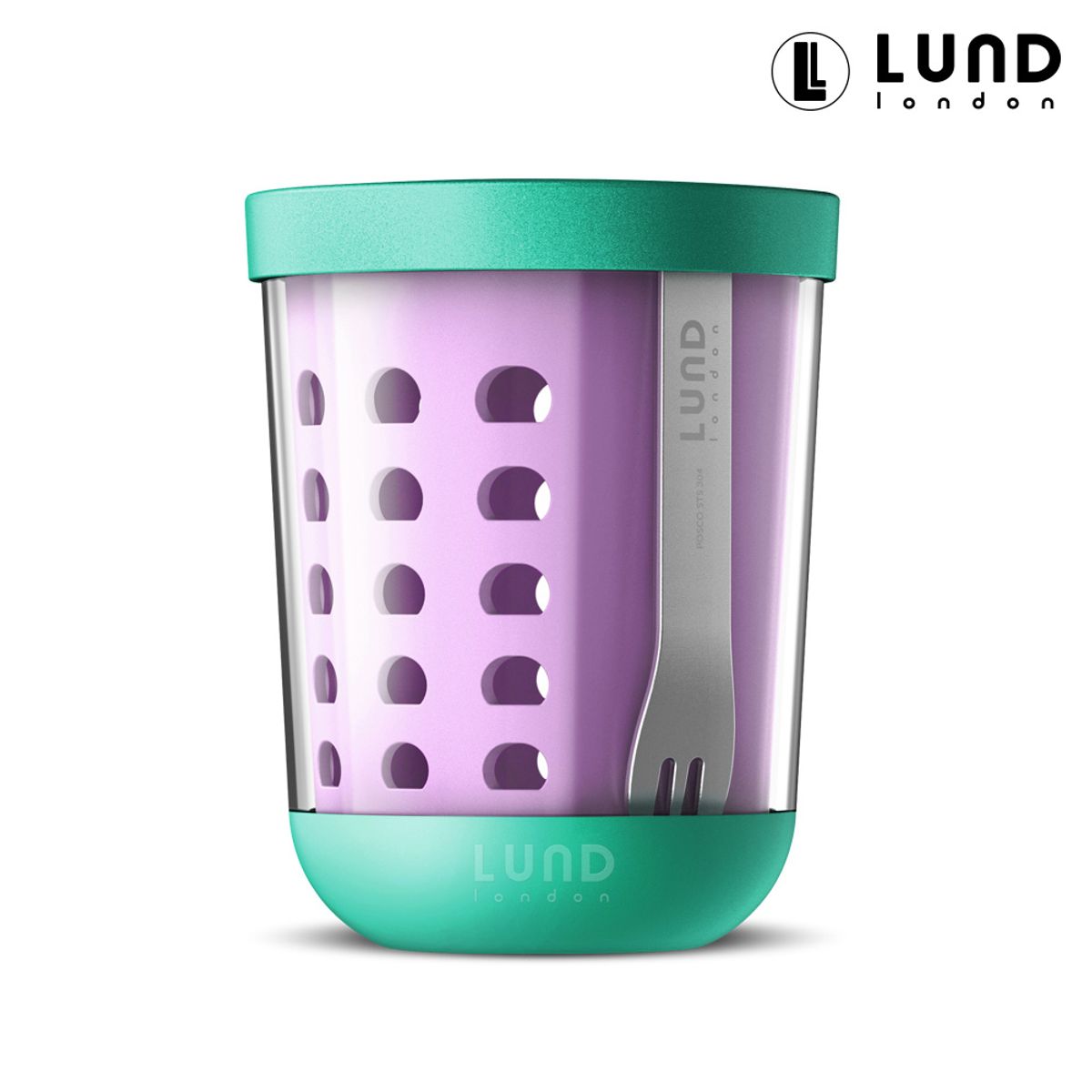 룬드런던(LUNDLONDON) 후르츠팟 휴대용 샐러드 과일 도시락통 2개 SET