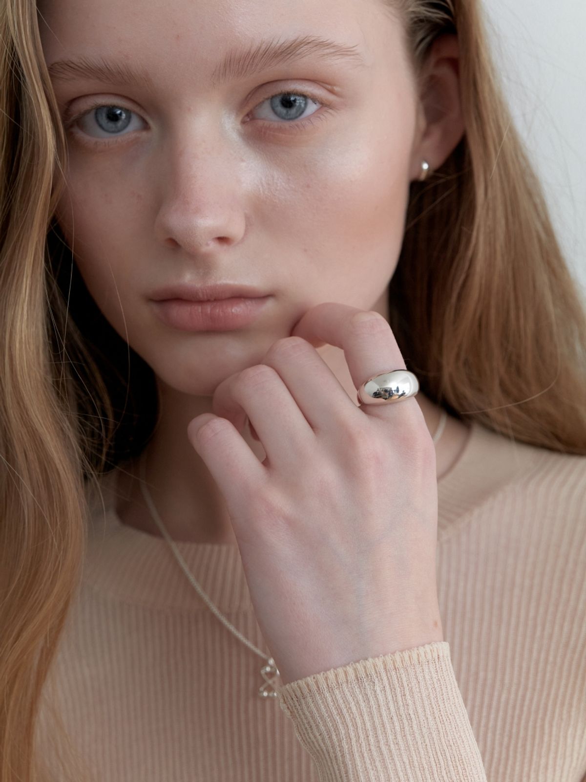 러브미몬스터(LOVE ME MONSTER) [Silver] Bold Moon Ring (L251MRI010)