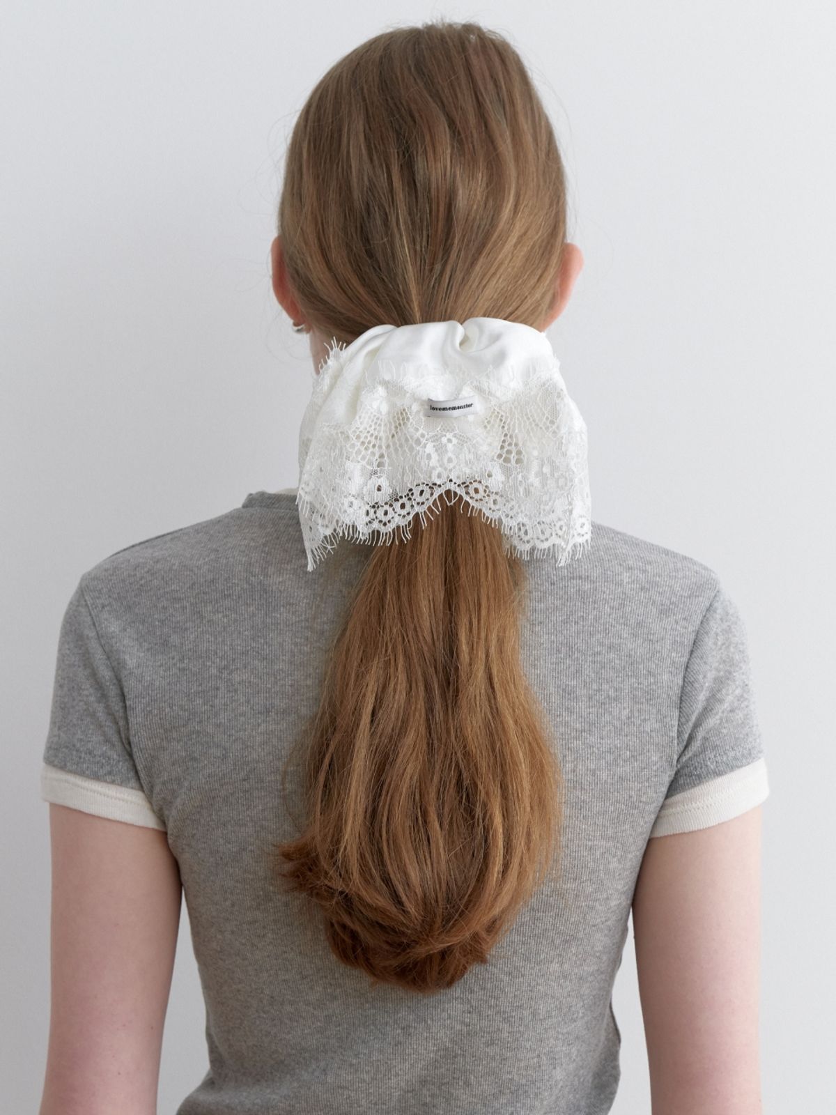 러브미몬스터(LOVE ME MONSTER) Vintage Lace Satin Scrunchy XL (L251MHA010)