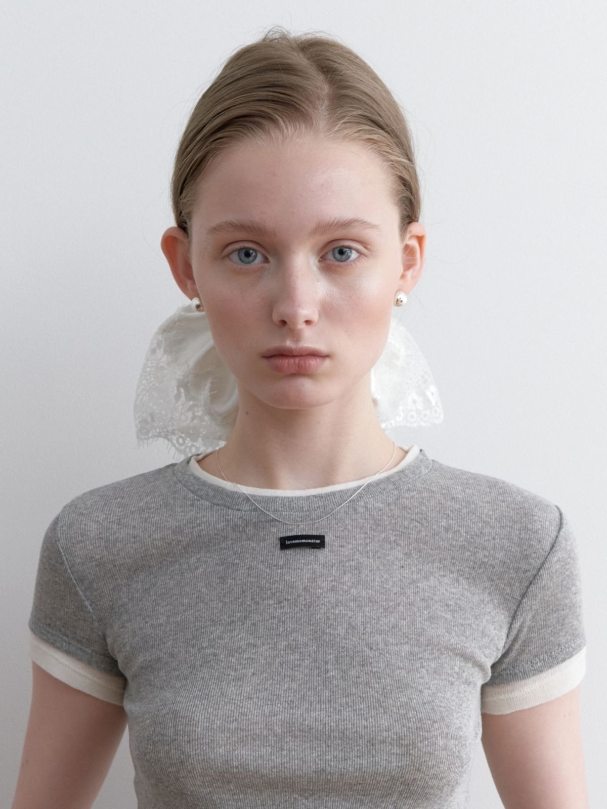 러브미몬스터(LOVE ME MONSTER) Vintage Lace Satin Scrunchy XL (L251MHA010)