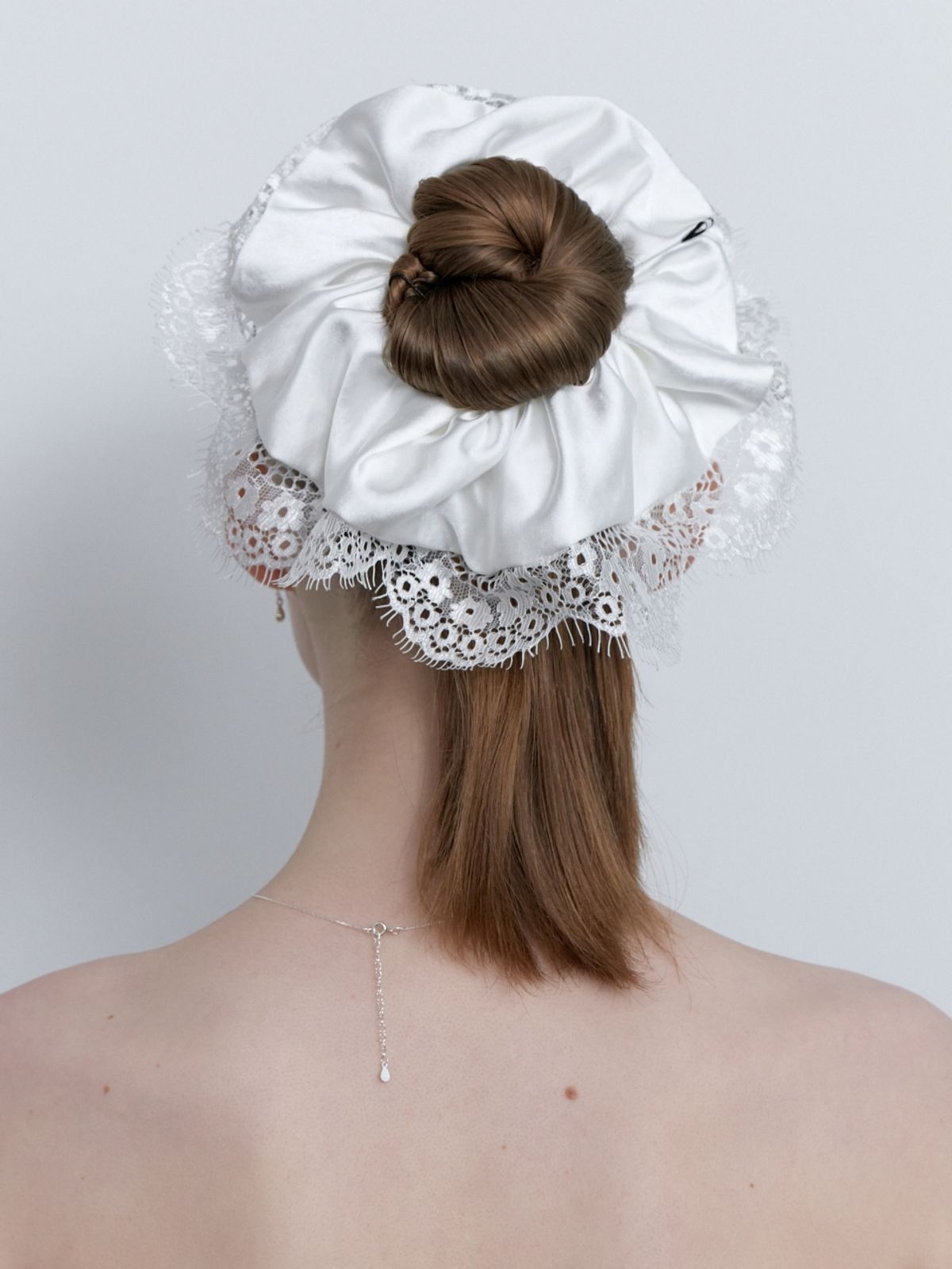 러브미몬스터(LOVE ME MONSTER) Vintage Lace Satin Scrunchy L (L251MHA020)