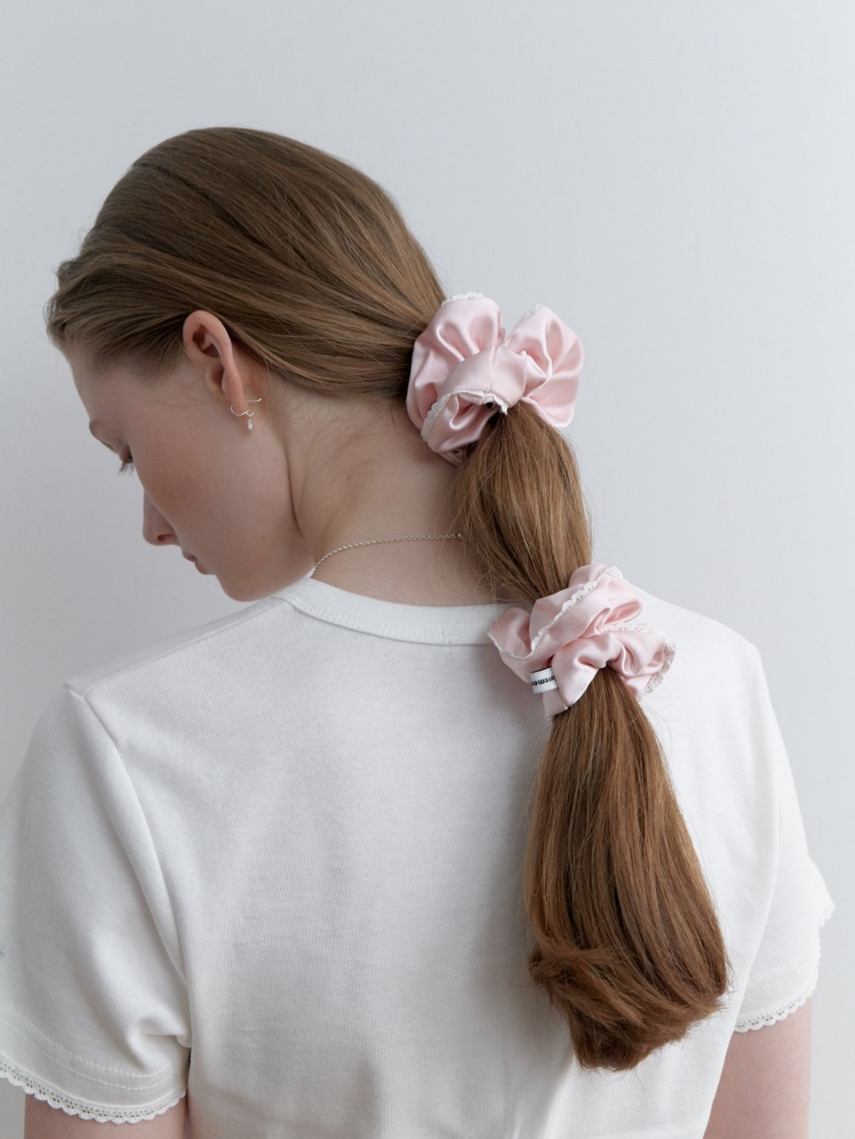 러브미몬스터(LOVE ME MONSTER) Pure Cotton Lace Satin Scrunchy M (L251MHA030)