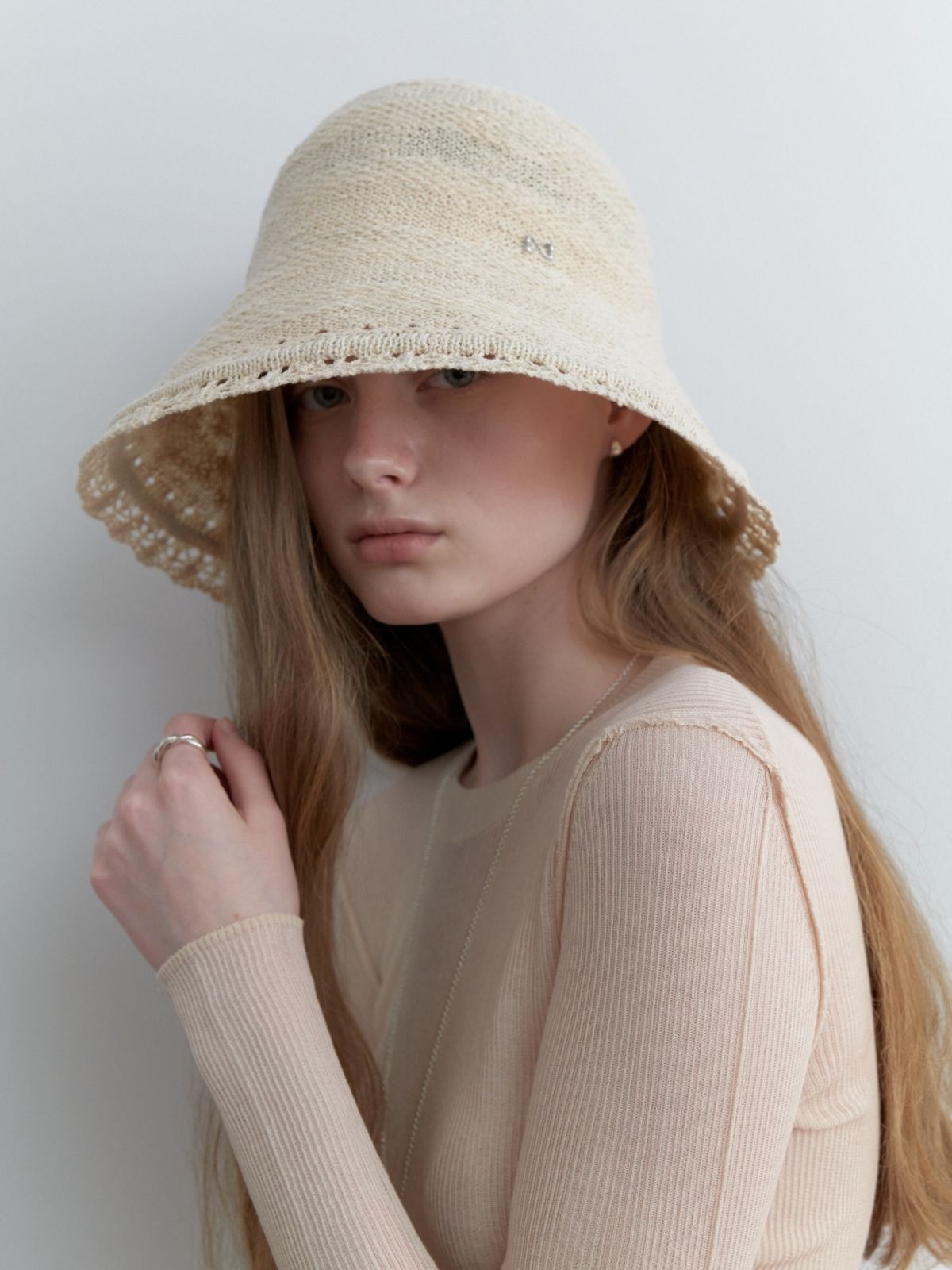 러브미몬스터(LOVE ME MONSTER) Lace Brim Bucket Hat_3COL (L251MCP020)