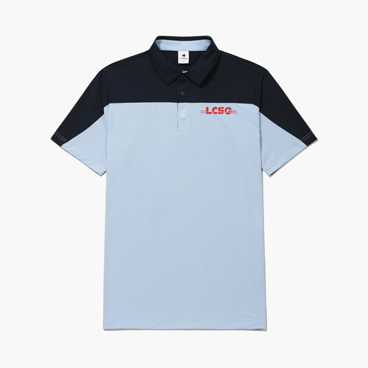 르꼬끄 골프(LECOQ GOLF) 남성 컬러 블럭 티셔츠 (GQ221MTS57)