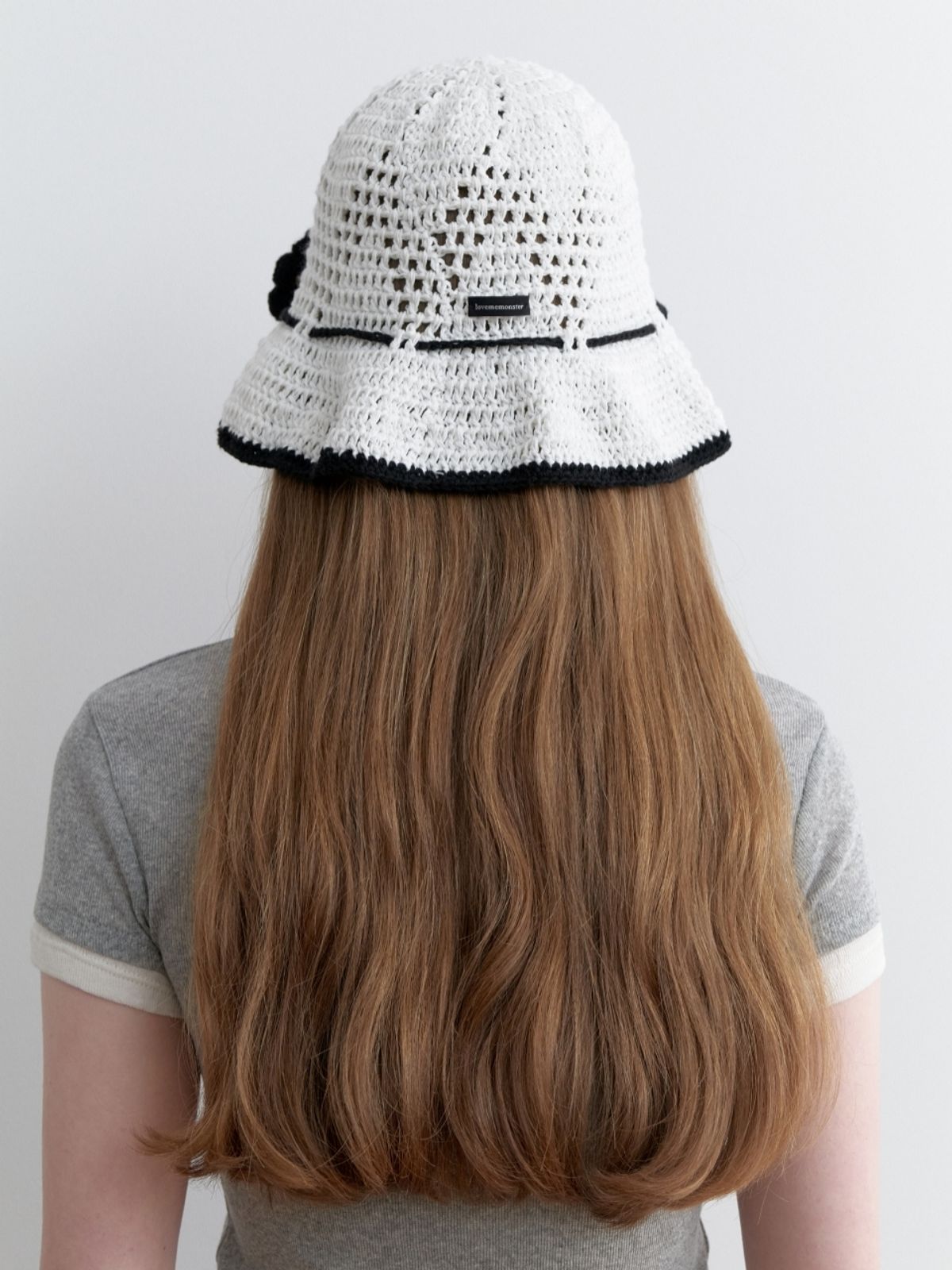 러브미몬스터(LOVE ME MONSTER) Chic Frill Crochet Bucket Hat (L251MCP070)