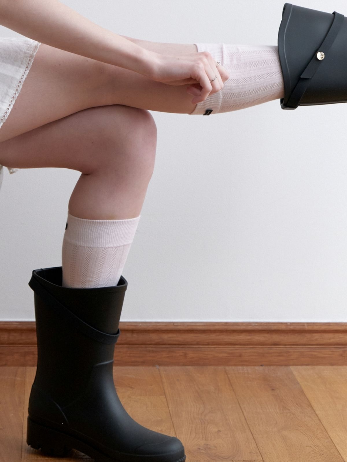 러브미몬스터(LOVE ME MONSTER) Stripe Eyelet Long Socks_3COL (L251MSC010)