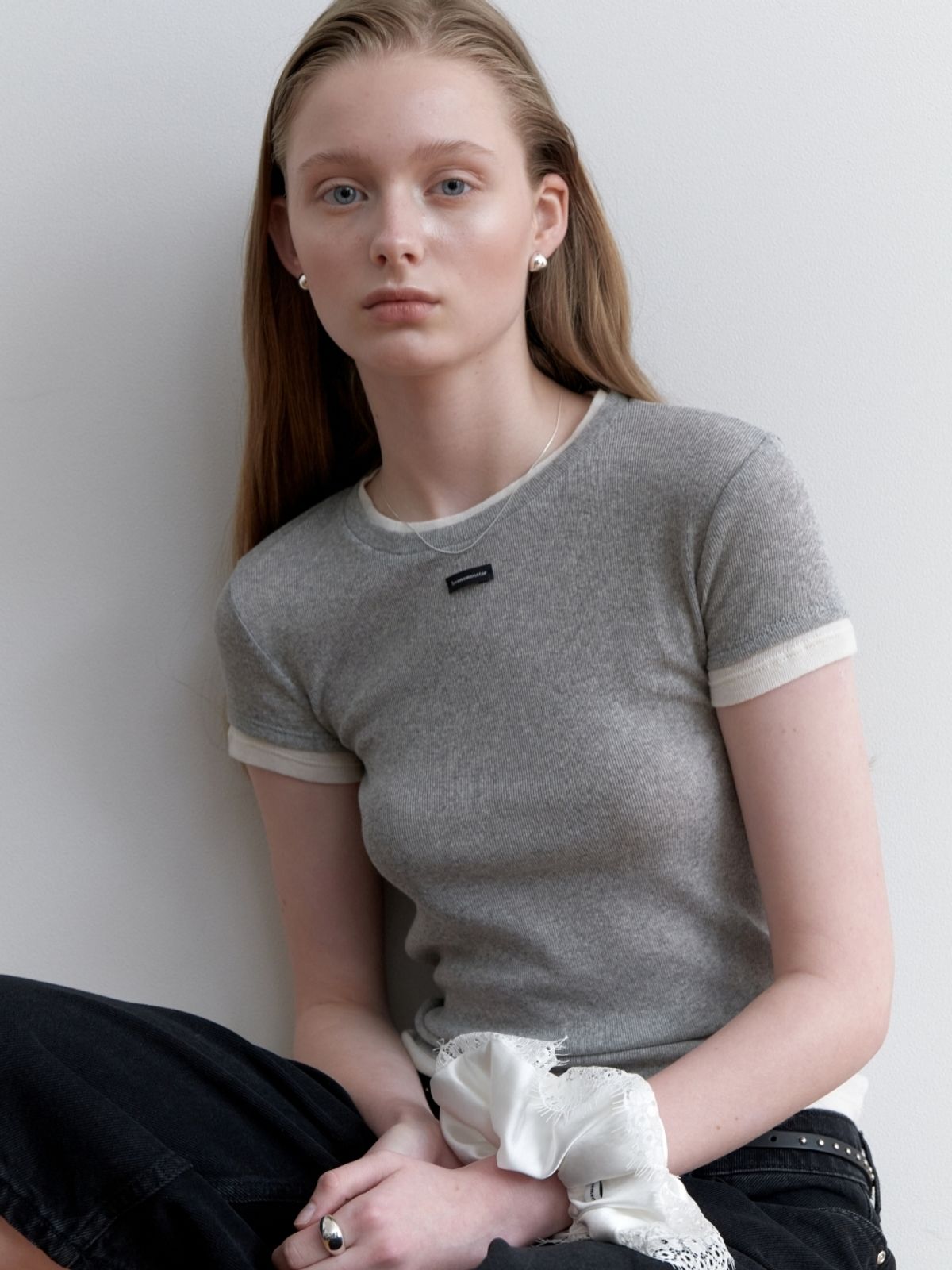 러브미몬스터(LOVE ME MONSTER) Layered Fitted T-shirt (L251MTS020)