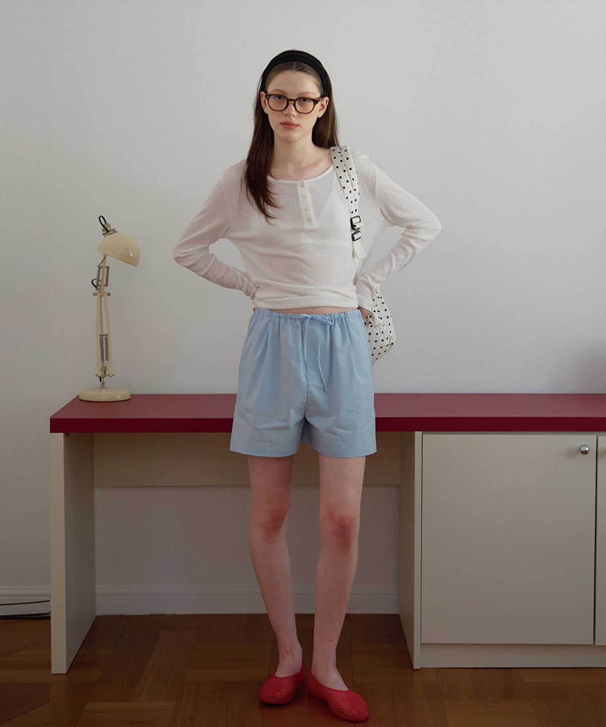 벗튼(BUT'TON) Cotton Boxer Shorts (Skyblue)