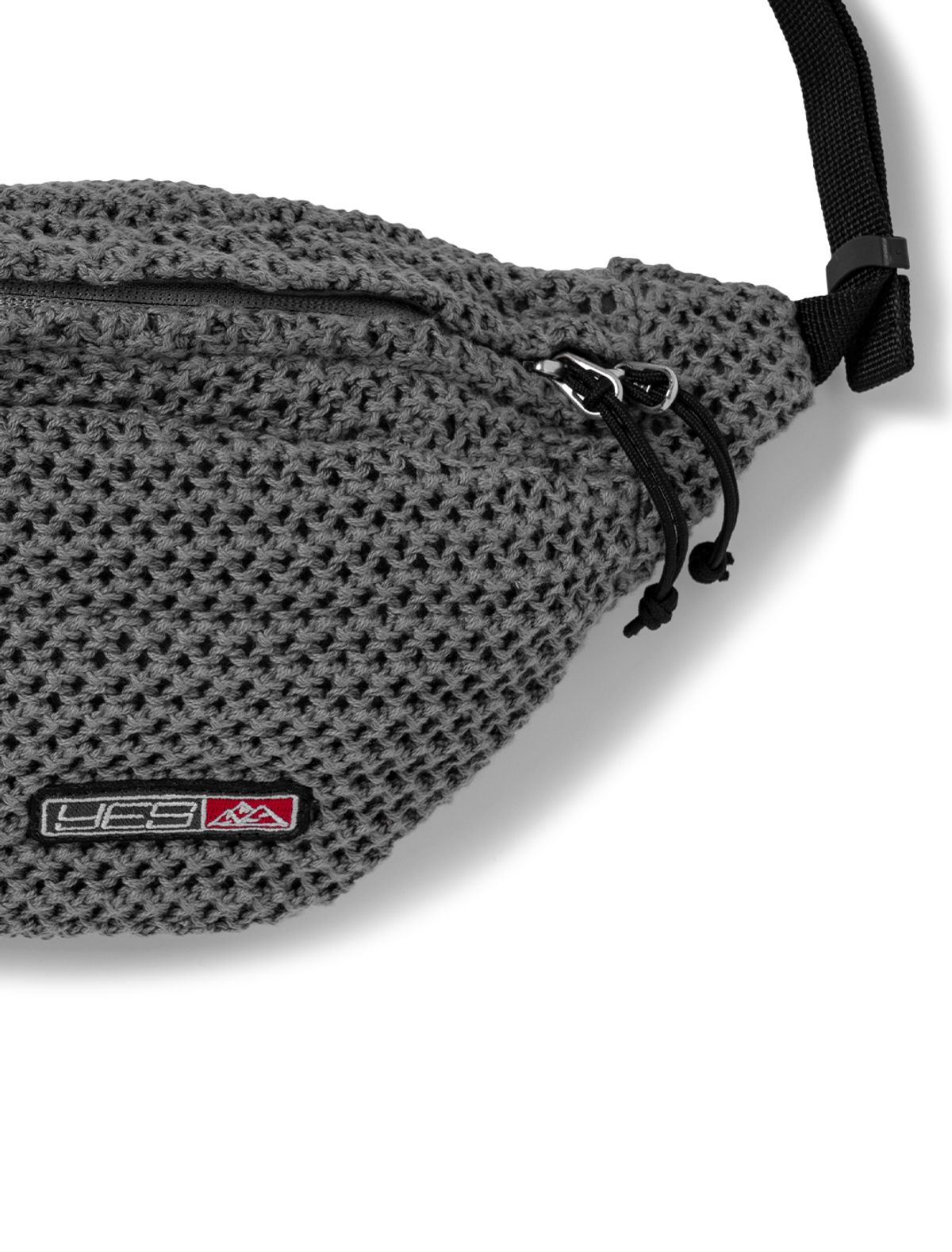 예스아이씨(YESEYESEE) Y.E.S Knitted Waist Bag Navy