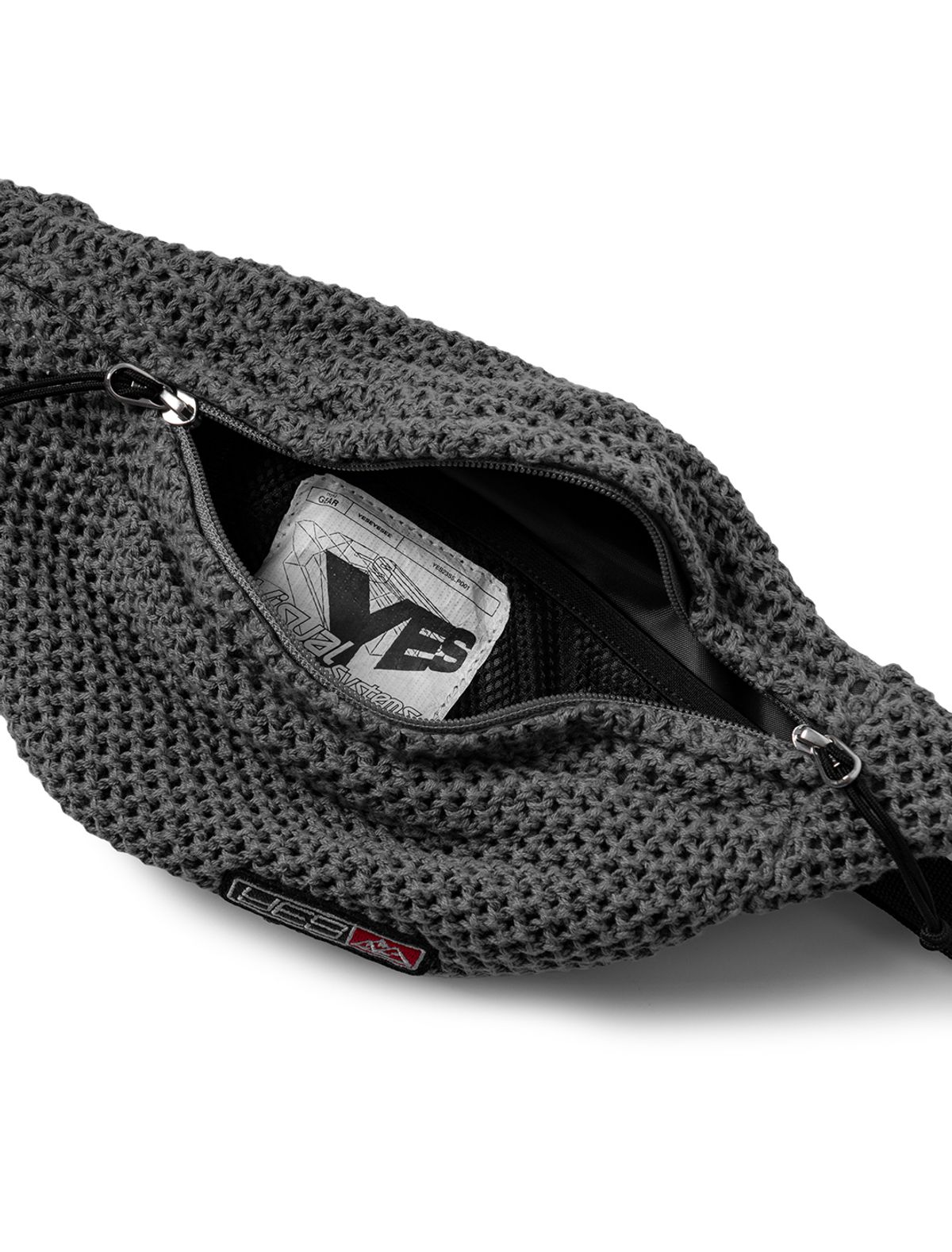 예스아이씨(YESEYESEE) Y.E.S Knitted Waist Bag Navy