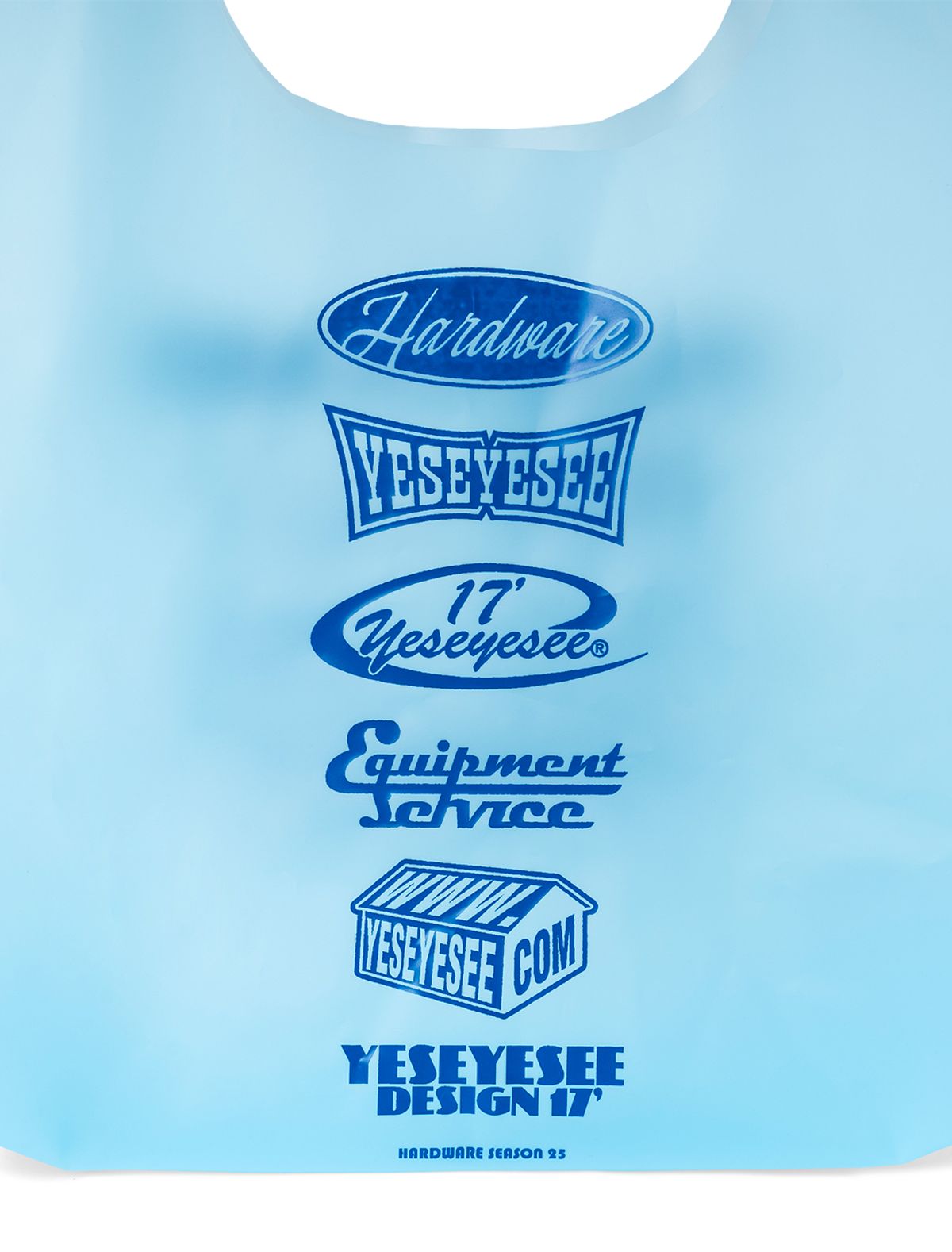 예스아이씨(YESEYESEE) Y.E.S Urethane Market Bag Blue