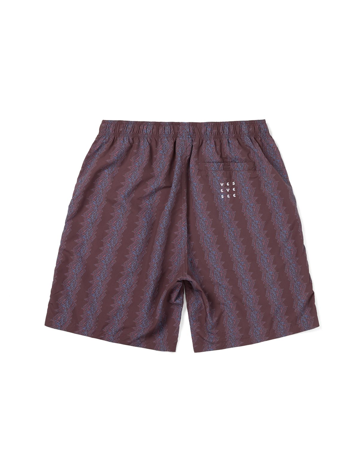 예스아이씨(YESEYESEE) SN Scribbling Nylon Shorts Brick