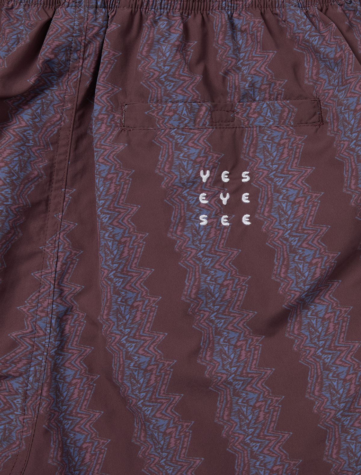 예스아이씨(YESEYESEE) SN Scribbling Nylon Shorts Brick