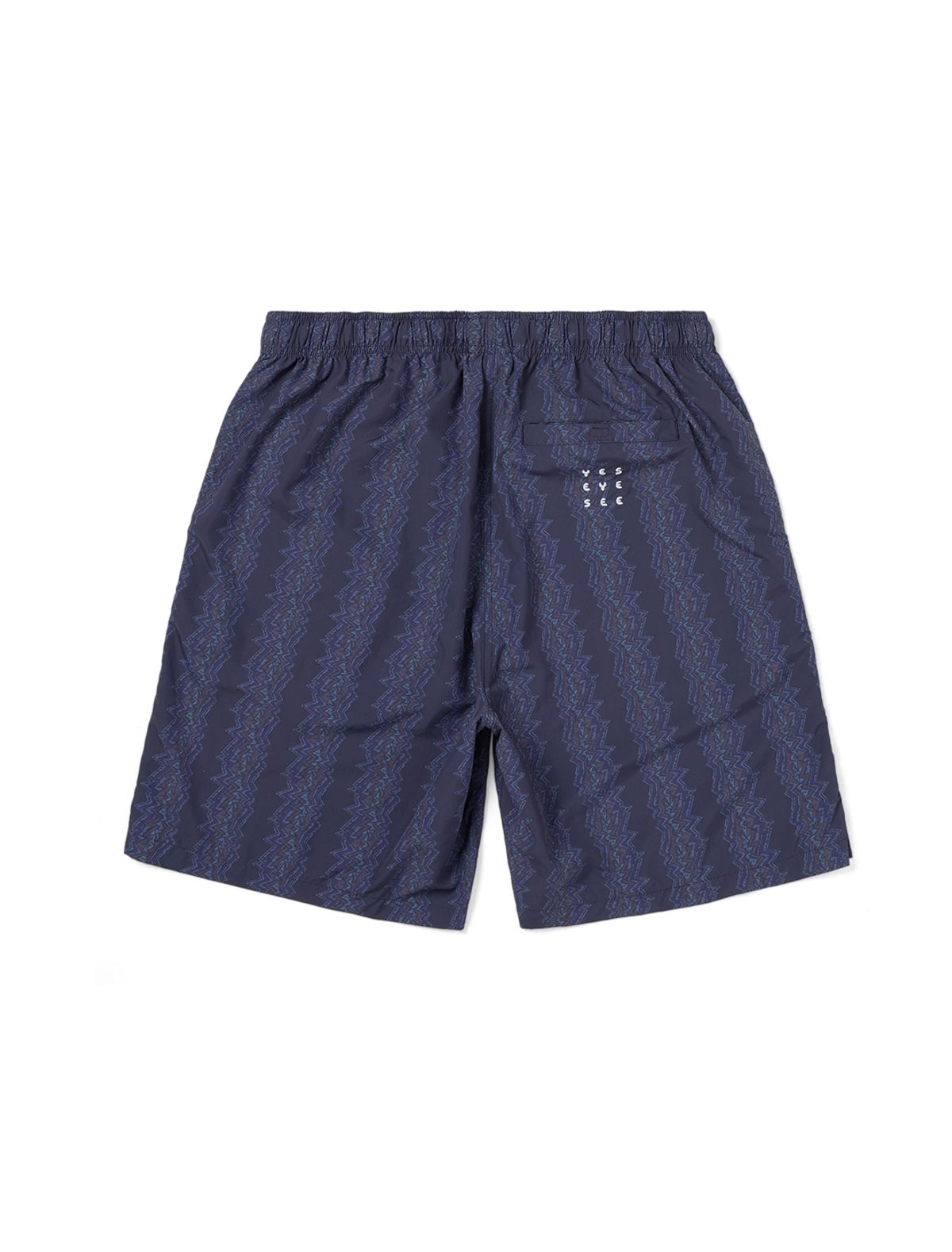 예스아이씨(YESEYESEE) SN Scribbling Nylon Shorts Navy