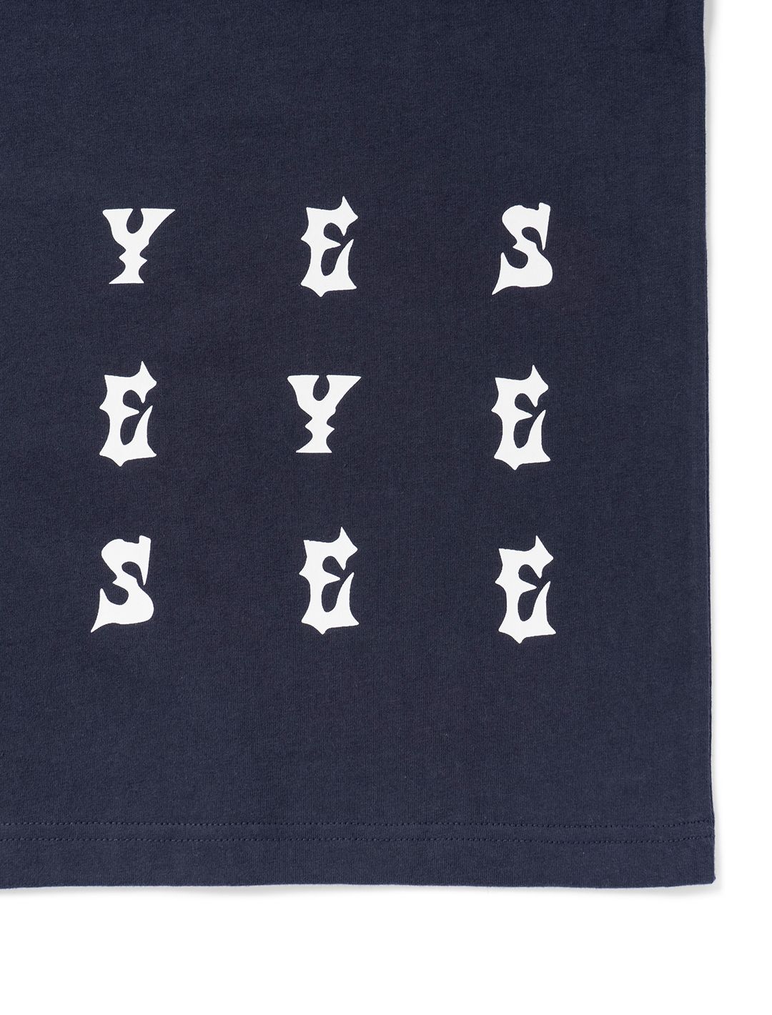 MUSINSA公式 | YESEYESEE Y.E.S Grid Tee Charcoal