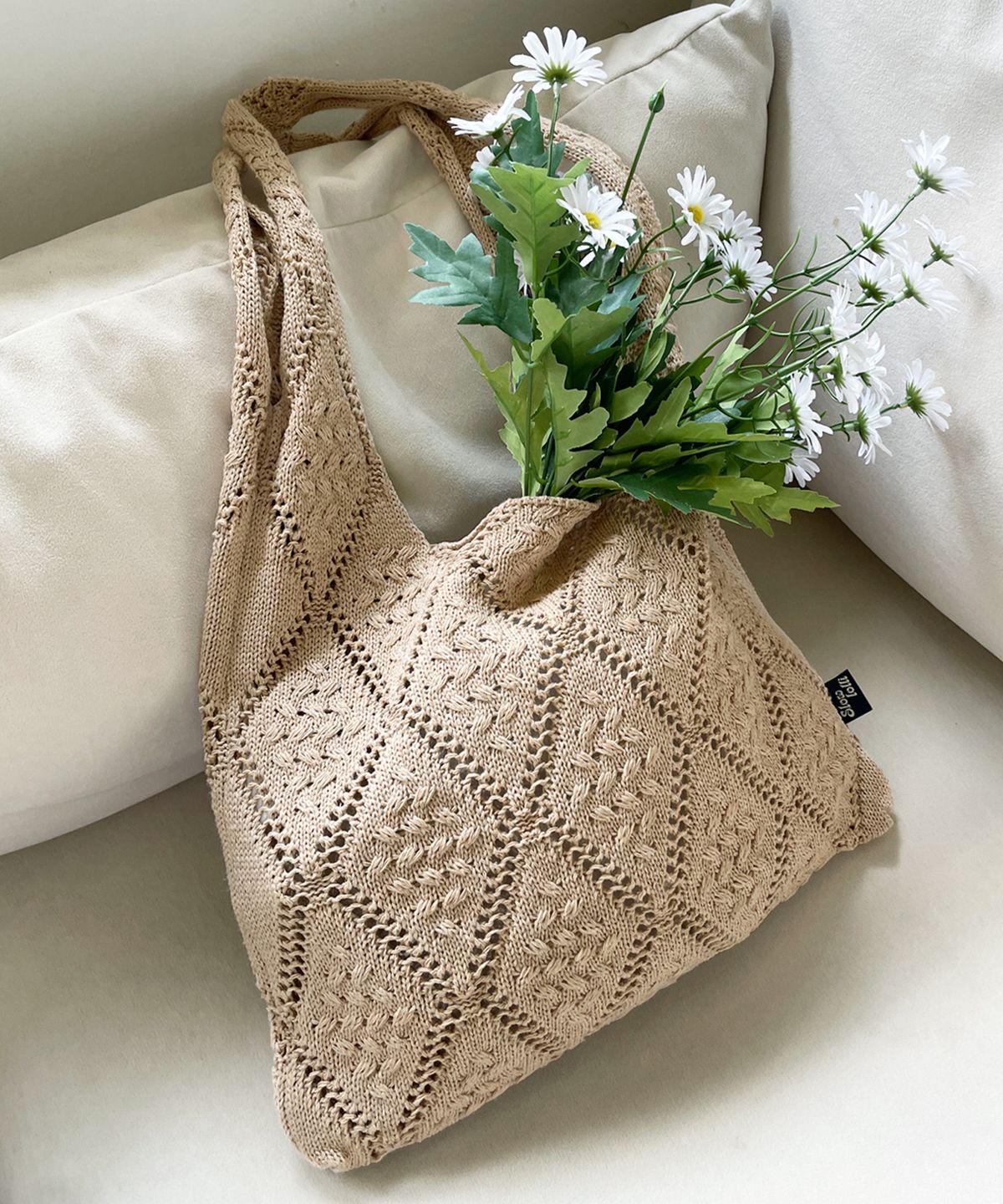 슬로우롤리(SLOWLOLLI) Cozy Crochet Bag_2 Colors