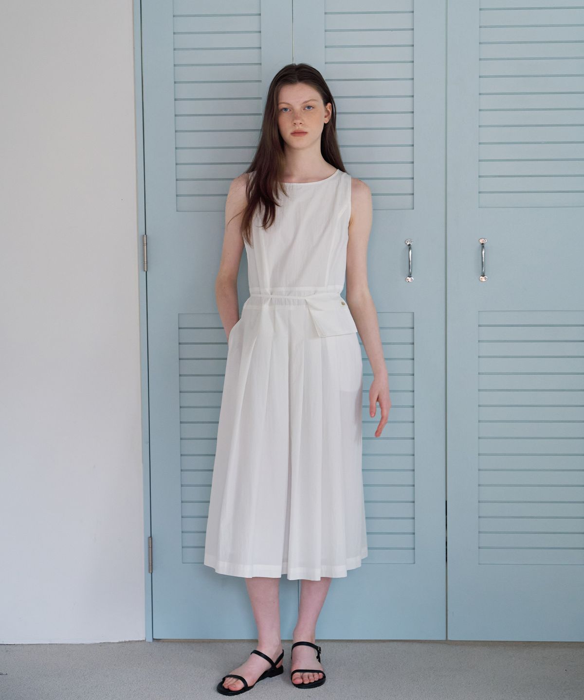 벗튼(BUT'TON) Belt Pouch Set Long Onepiece (Ivory)