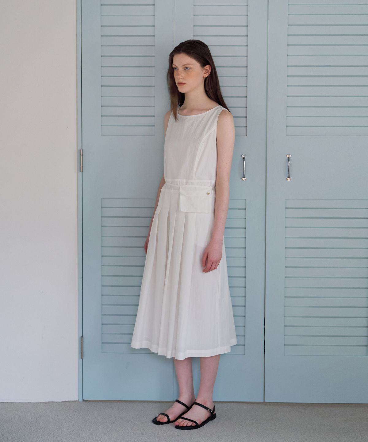 벗튼(BUT'TON) Belt Pouch Set Long Onepiece (Ivory)