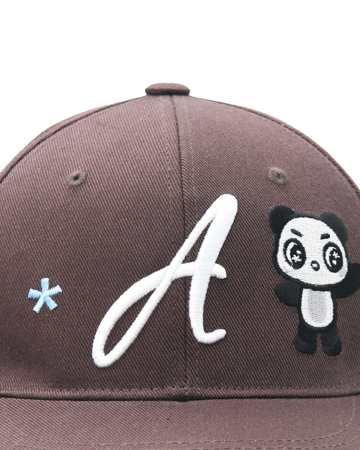 더뮤지엄비지터(THEMUSEUMVISITOR) PANDA EMBROIDERY CAP (BROWN)
