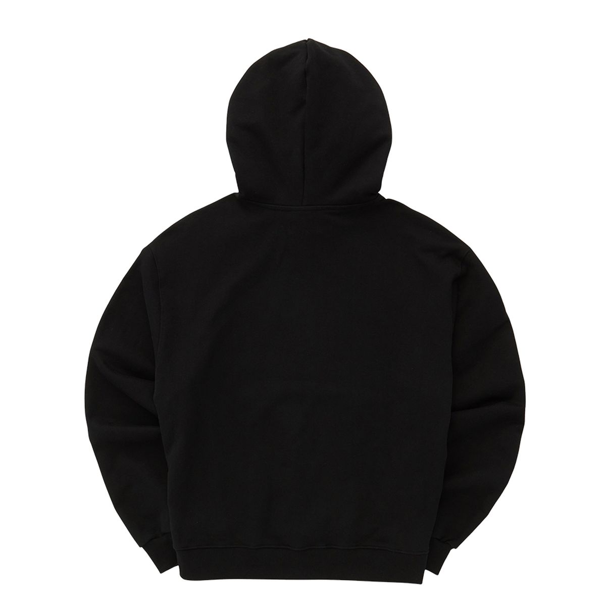 이이이알알알(EEERRR) Basic Logo Needlework Hoodie (Black)
