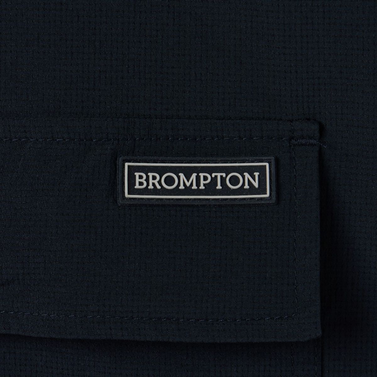 브롬톤 런던(BROMPTON LONDON) AIRO SEERSUCKER HALF SLEEVE SHACKET - NAVY (P252MJK188)