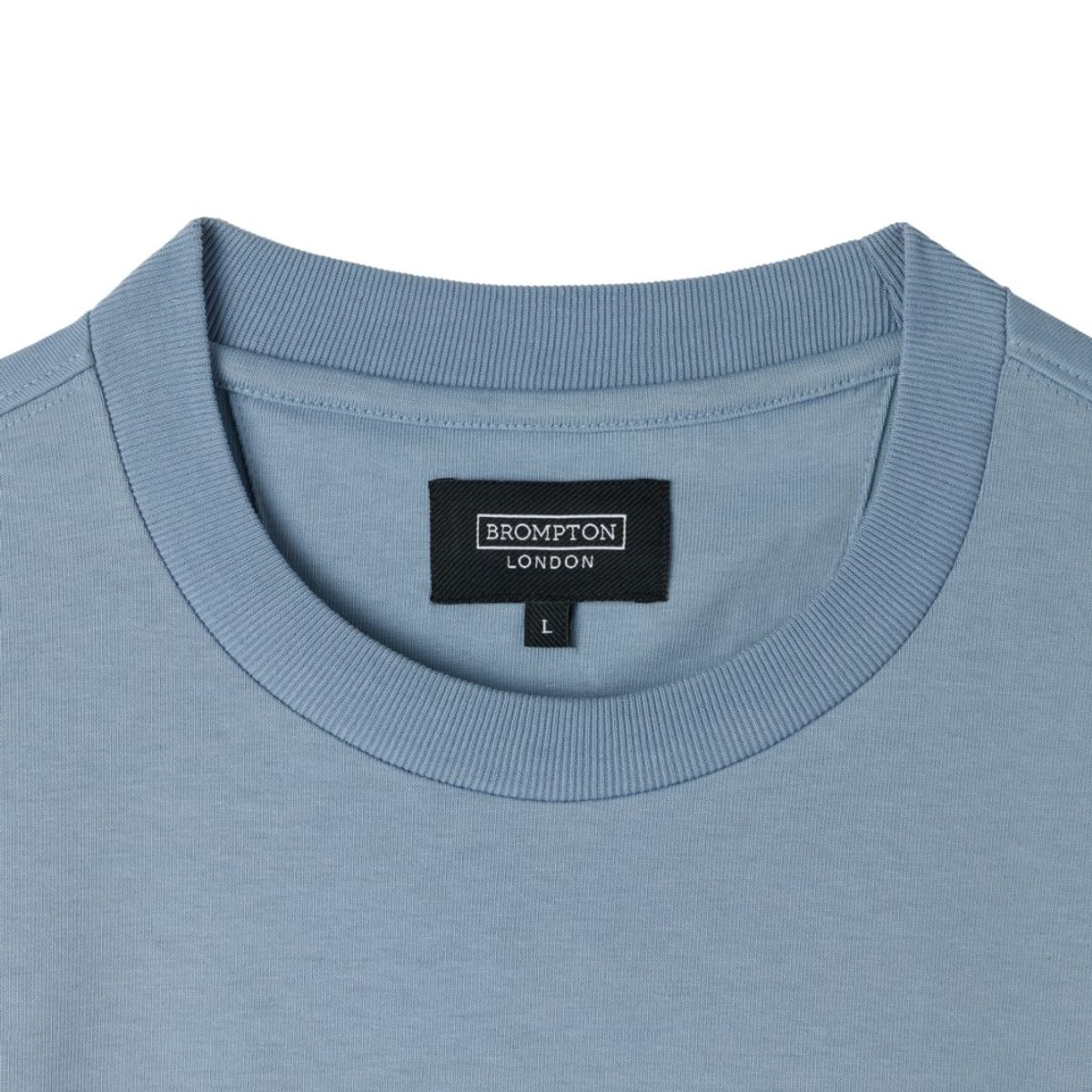 브롬톤 런던(BROMPTON LONDON) REFLECTIVE HALF SLEEVE T-SHIRT - L/BLUE (P252MTS134)