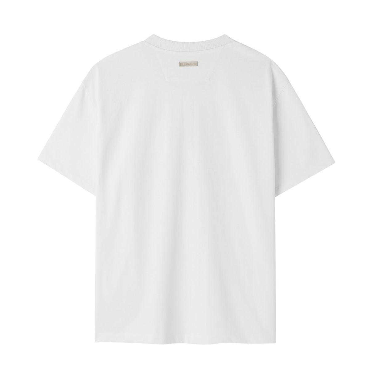 브롬톤 런던(BROMPTON LONDON) REFLECTIVE HALF SLEEVE T-SHIRT - O/WHITE (P252MTS134)