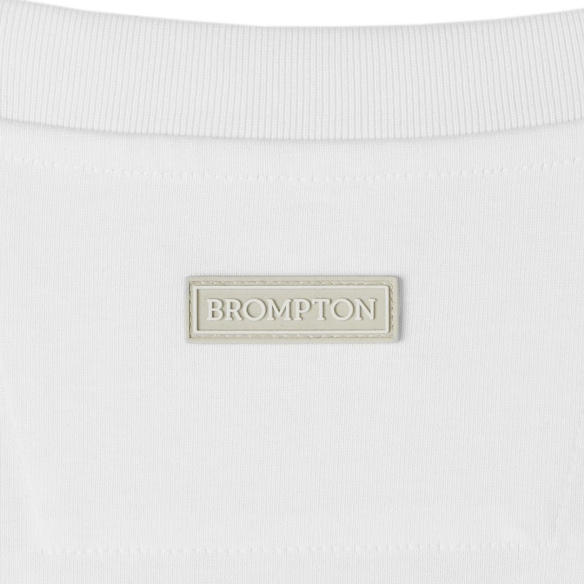 브롬톤 런던(BROMPTON LONDON) REFLECTIVE HALF SLEEVE T-SHIRT - O/WHITE (P252MTS134)