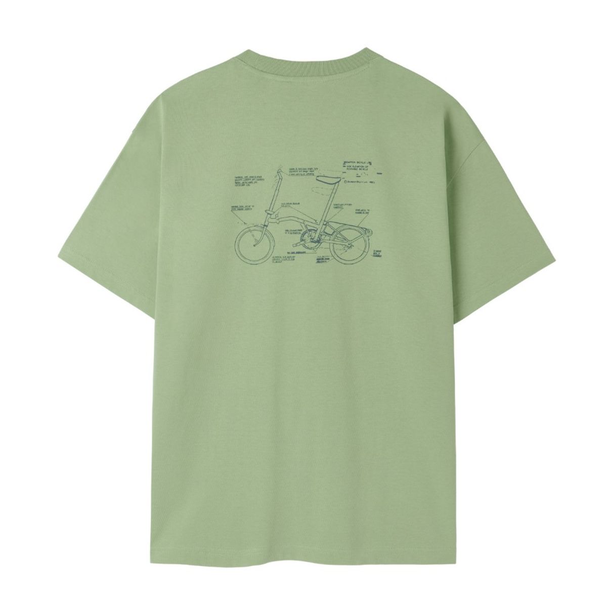 브롬톤 런던(BROMPTON LONDON) BROMPTON BICYCLE GRAPHIC T-SHIRT - A/MINT (P252UTS439)