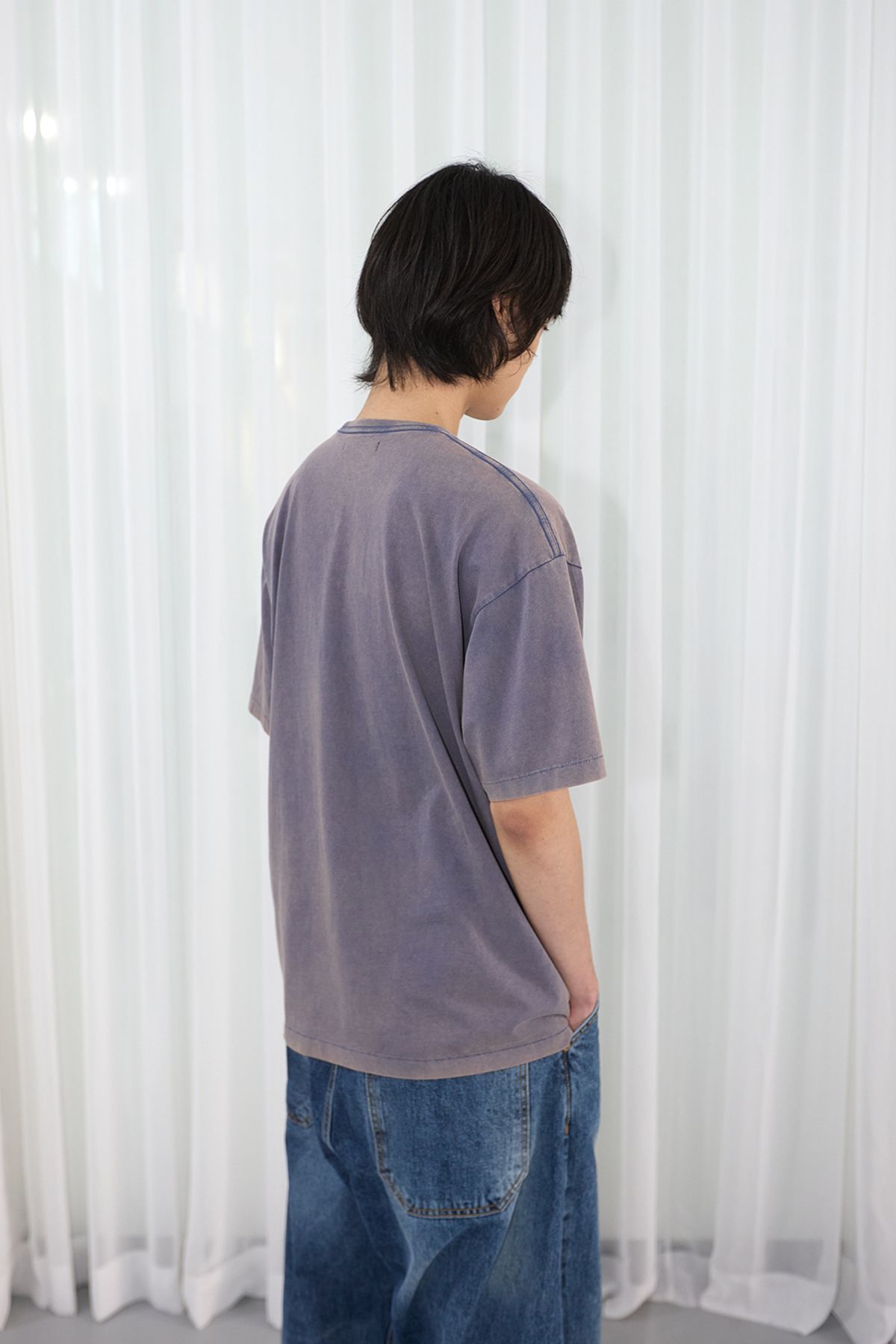 해칭룸(HATCHINGROOM) Chandelier Tee Bleached Blue