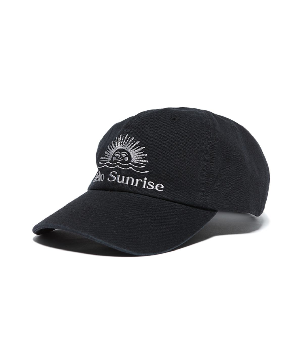 헬로 선라이즈(HELLO SUNRISE) Washed OG Logo Ball Cap_Black