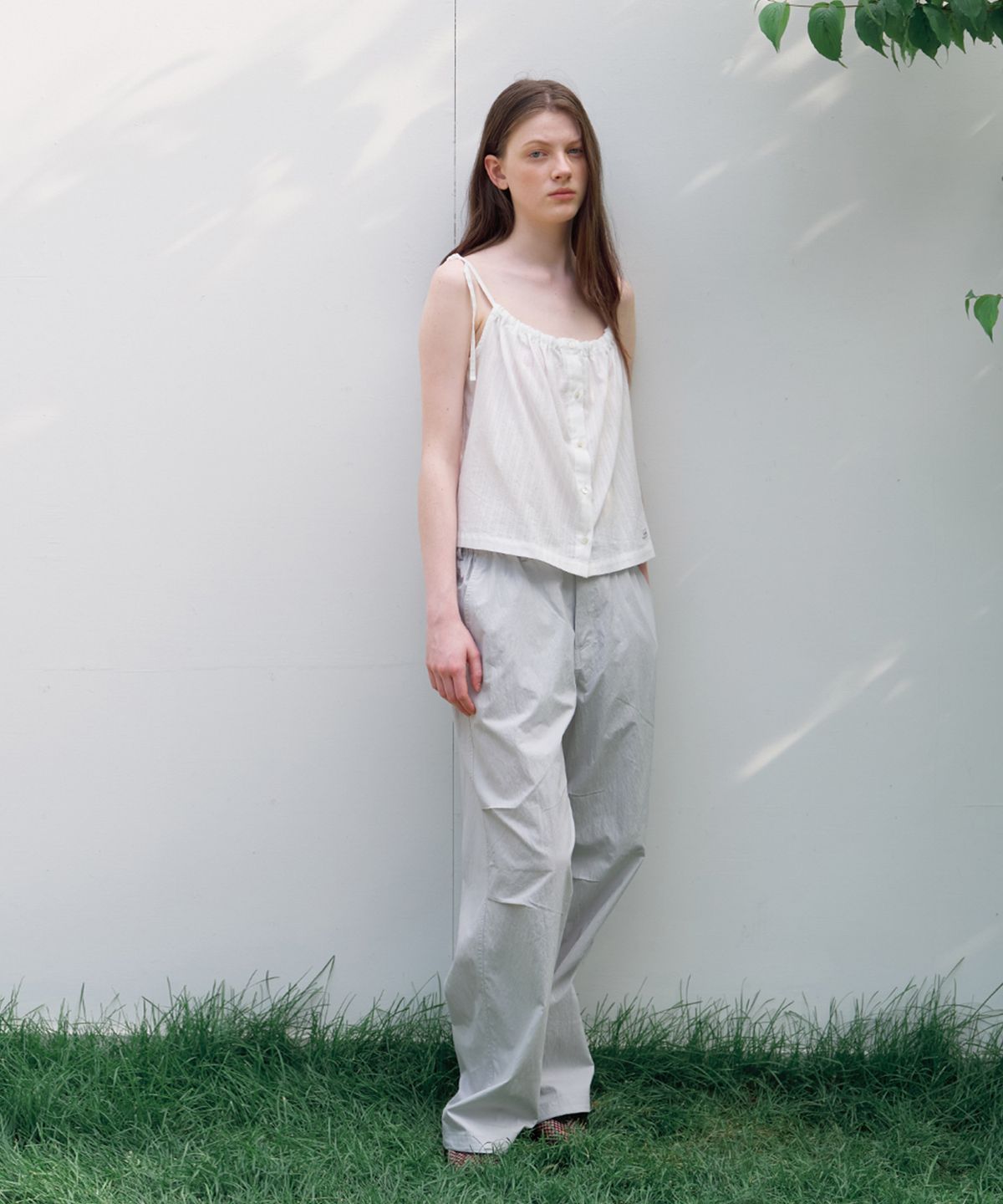 벗튼(BUT'TON) Cotton Parashute Pants (LightGrey)