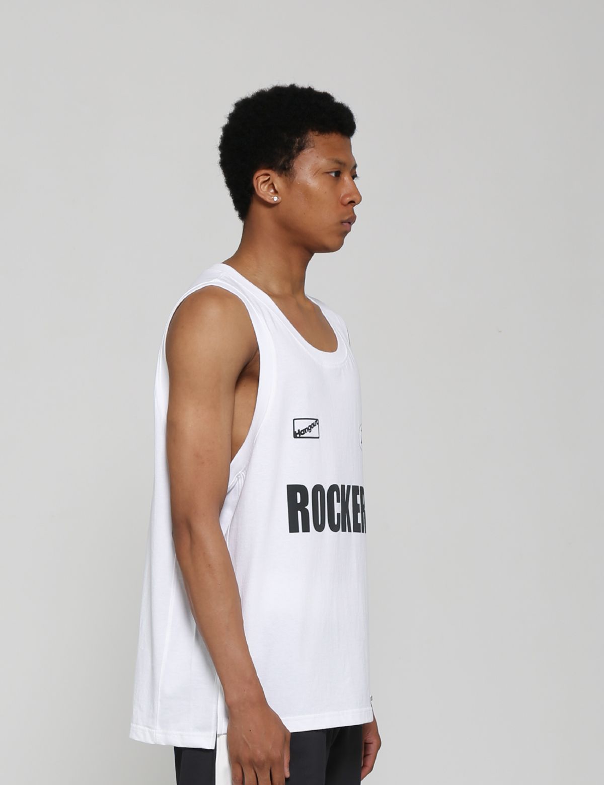 쿤타치(KUNTACH) x HANGOUT reflective sleeveless (white)