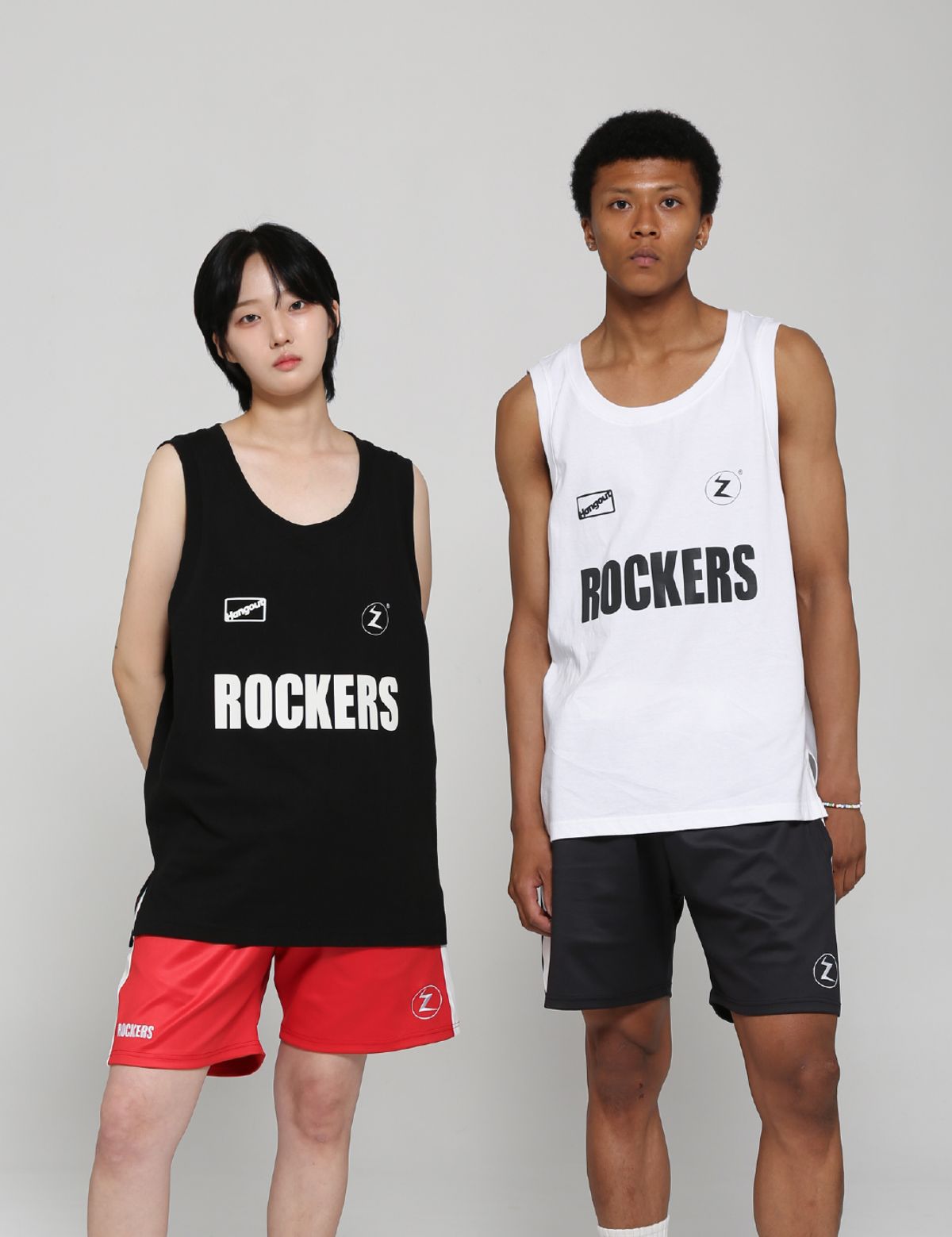 쿤타치(KUNTACH) x HANGOUT reflective sleeveless (white)