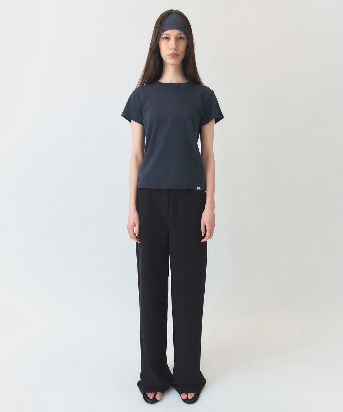 시메트릭 퍼센트(SYMMETRICPERCENT) 2Layer Span Trouser / Black