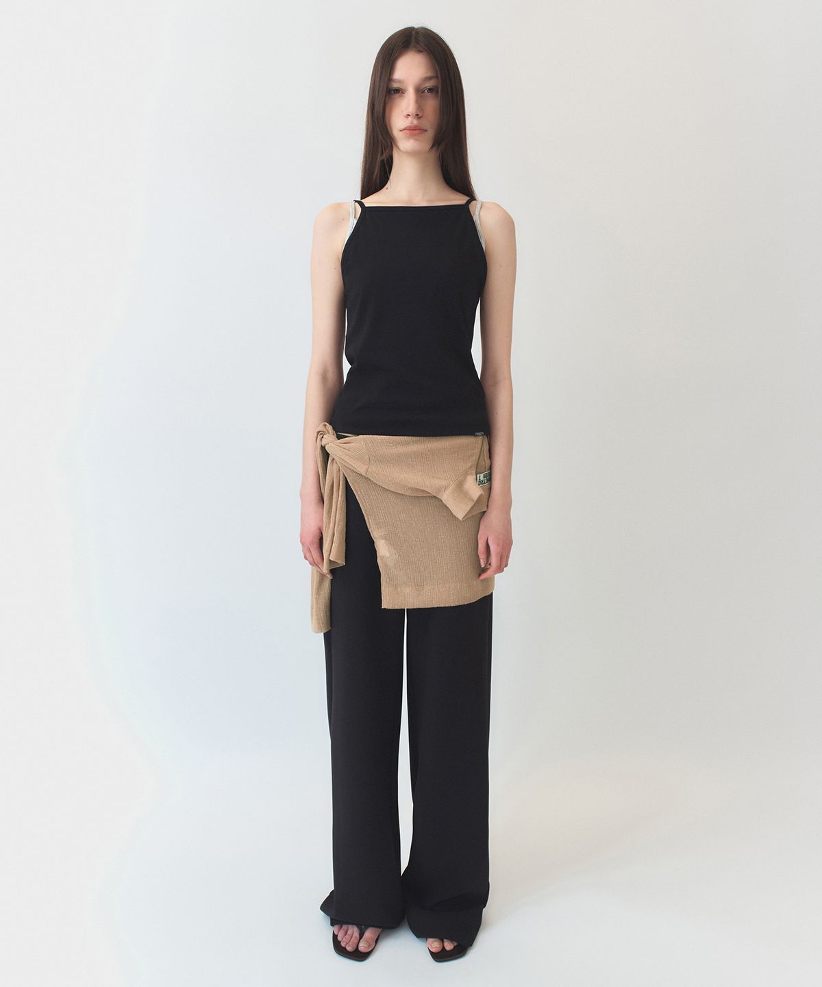 시메트릭 퍼센트(SYMMETRICPERCENT) 2Layer Span Trouser / Black