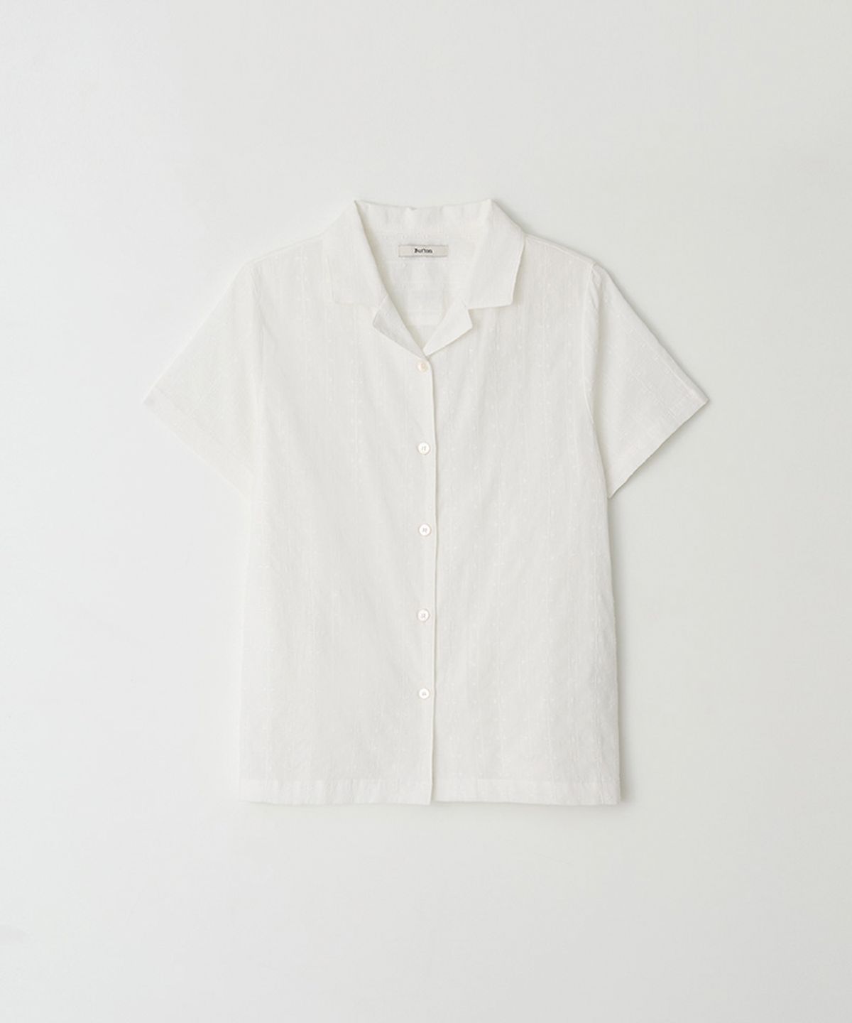 벗튼(BUT'TON) Lace Open Collar Shirts (Ivory)