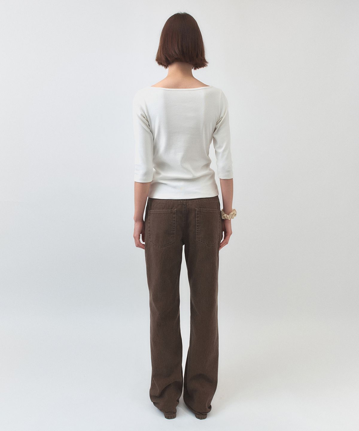 시메트릭 퍼센트(SYMMETRICPERCENT) Feminine 2-way Top / White