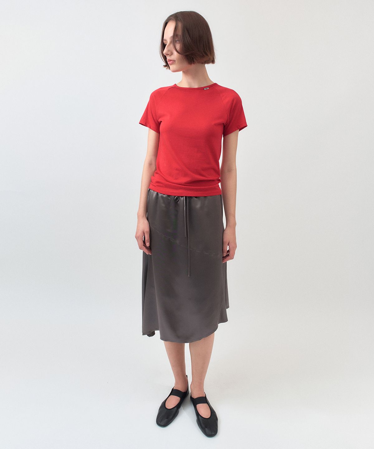 시메트릭 퍼센트(SYMMETRICPERCENT) Baby Logo T-shirt / Red