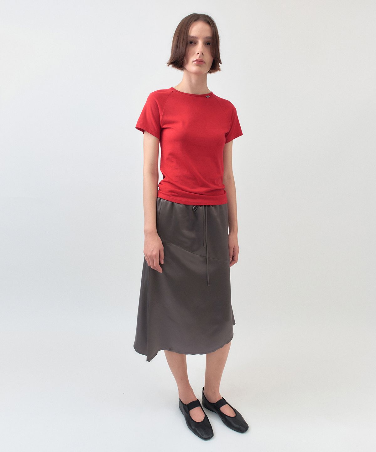 시메트릭 퍼센트(SYMMETRICPERCENT) Baby Logo T-shirt / Red